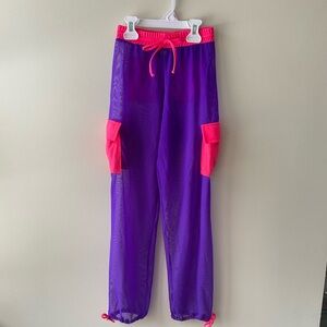 LA Designs Mesh Purple Cargo Pants